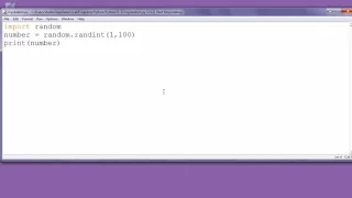 How to generate random integer number from 1 to 100 in python python 3 programming tutorial
