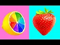Hidden Patterns Inside Fruit Stop Motion Animation