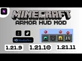 Armor Hud Mod For Minecraft 1 21 9 1 21 10 1 21 11 Java Fabric