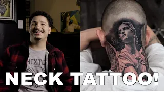Insanely PAINFUL NECK TATTOO caution