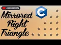 Inverted Right Triangle Pattern using C Programming -