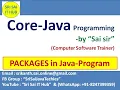 107 PACKAGES in Java-Program Creating a Package Importing or Using a Package