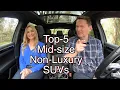 2022 Top-5 mid-size 3-row non-luxury SUVs