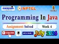 Programming In Java Week 4 Assignment Answers
