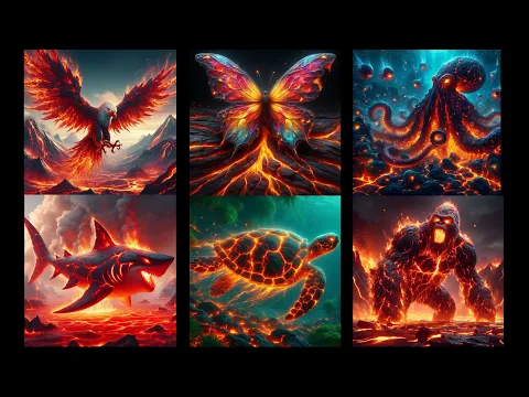 Download MP3 Ai Draws Animals + Magma | Animal Fusion🧬