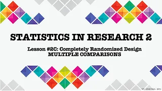 Lesson 2C - Multiple Comparisons