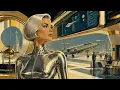 GOLDEN HOUR SPACEPORT 1960s Space Age Lounge for Focus Work Late Nights