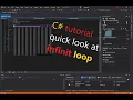 C C Sharp tutorial quick look at infinite loop in ForLoop Console APP