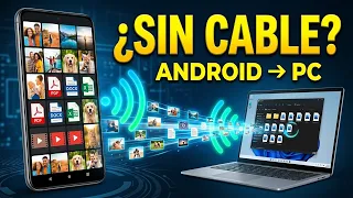 La forma MÁS FÁCIL de pasar archivos de Android a Windows SIN CABLE ⚡
