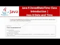 Java 8 ZonedDateTime Class Introduction Java 8 Date and Time Java Date and Time