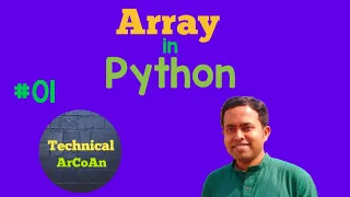 Array in Python Array Tutorial Python Tutorial for Beginners
