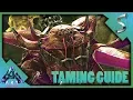 KARKINOS TAMING GUIDE HOW TO TAME TAMING TRAP WHAT CAN IT GRAB - Ark Aberration DLC Gameplay