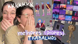 TOUR PELOS MEUS TRABALHOS DA FACULDADE DE DESIGN