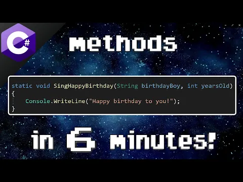 C# methods 📞 - YouTube thumbnail