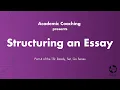 TSI Ready Set Go Part 4 - Structuring an Essay Plus tips