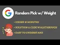 528 Random Pick With Weight - CONCISE EXPLANATION WALKTHROUGH