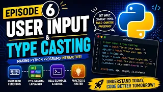 Python User Input Type Casting Explained Episode 6
