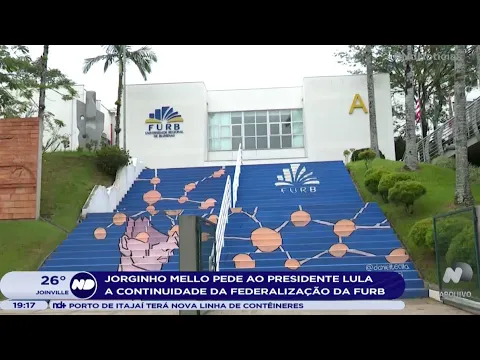 Jorginho Mello pede ao presidente Lula a continuidade da federalização da FURB