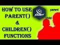 How to use the Parent and Children functions in jQuery
