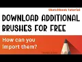 Sketchbook and import brushes for free Descargar e importar pinceles gratis