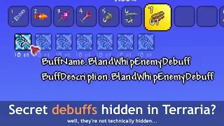 There are these Hidden Terraria debuffs difficult impossible to obtain