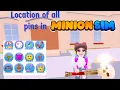 Location of all pins in Minion Simulator