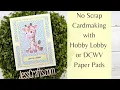 Hobby Lobby Paper Pad 6 5x4 5 No Scrap Template