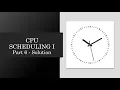 CPU Scheduling I - Part 6 Simulation of FCFS Code of FCFS Algorithm in C