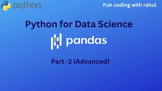 Advanced Pandas Data Science with Python Tutorial Part 2 Machine Learning