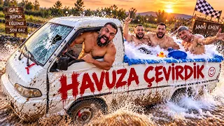 ENESİN ARABASINA HAVUZ YAPTIK
