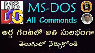 MS-DOS All Commands MS - DOS By K Ramesh M C A