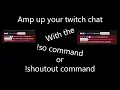 How to add so or shoutout command to twitch chat