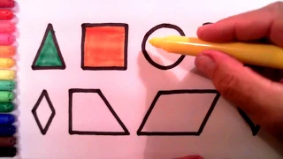 Shapes Coloring Page for Kids Curious about Math