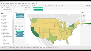 Visualizing the Superstore Data using Tableau