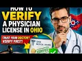 How to verify a physician license in Ohio