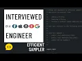Python interview with a FAANG engineer Efficient sampler