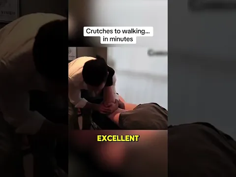 From Crutches to Walking in Minutes #chiropractor #recovery #beforeandafter #healthcare