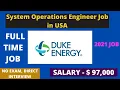 System Operations Engineer Job-Duke Energy Now Hiring best jobs opportunities in USA Duke Energy