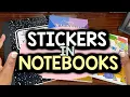 HOW TO USE STICKERS IN A NOTEBOOK