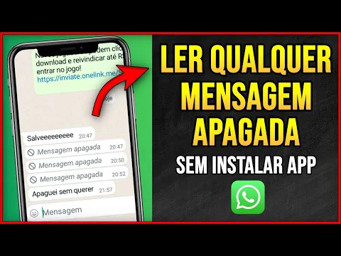 Download MP3 COMO LER MENSAGENS APAGADAS NO WHATSAPP (RÁPIDO E FÁCIL) Sem instalar nenhum aplicativo