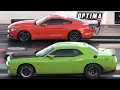 Hellcat vs Mustang - drag race