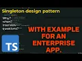 Singleton Design pattern in Typescript Basics Examples Interview questions