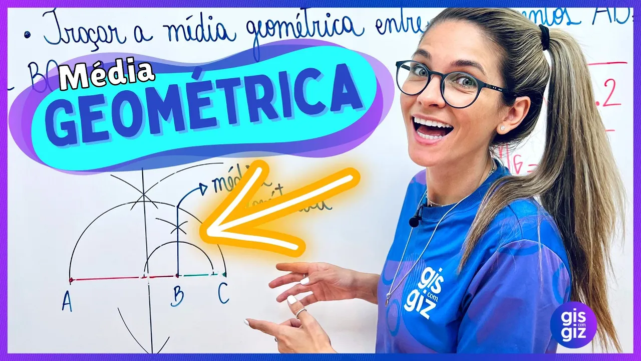 MÉDIA GEOMÉTRICA - CONSTRUÇÃO GEOMÉTRICA