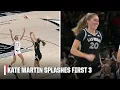 Kate Martin s FIRST BASKET in the WNBA is a corner 3 WNBA on ESPN