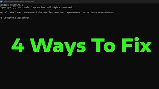 How To Fix PowerShell Has Stopped Working Or Not Opening In Windows 11 