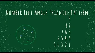 72 Number Left Angle Triangle Pattern without any pre-defined method using while loop in Python