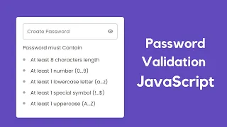 Password validation checks in HTML CSS and JavaScript Check password strength in JavaScript