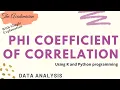 DAXX Phi coefficient of correlation using R and Python programming