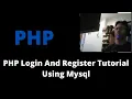 How To Make Login Registration System In PHP Using MySql