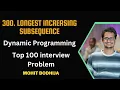 300 Longest Increasing Subsequence Python Dynamic Programming